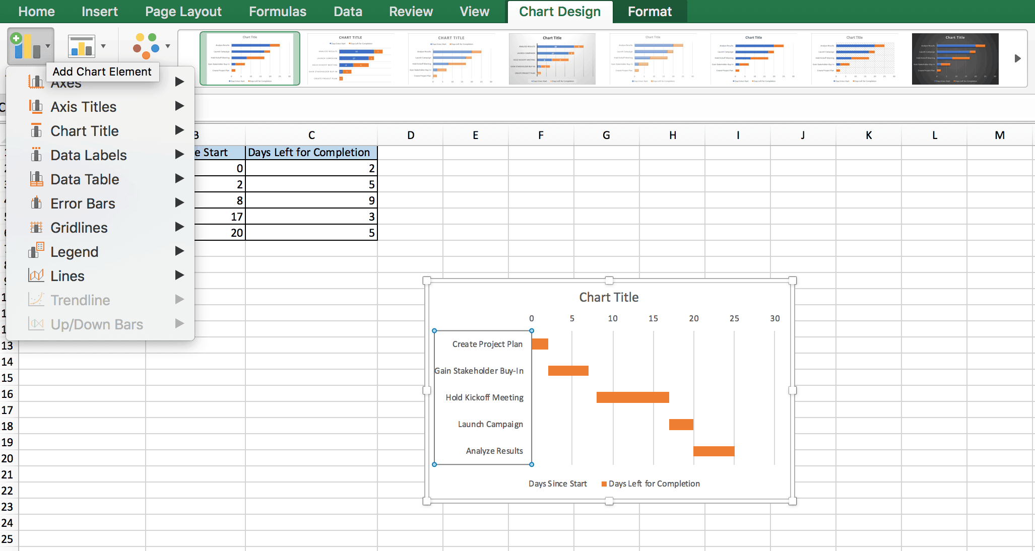 Add Chart Elements