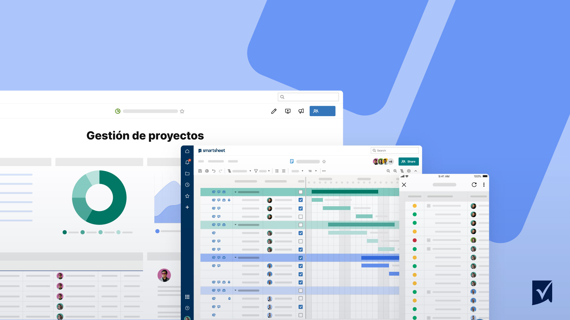 project management smartsheet devices