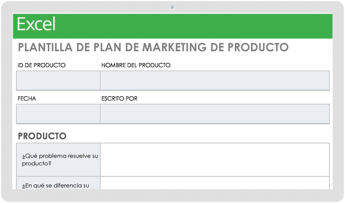 plantilla de plan de marketing de productos