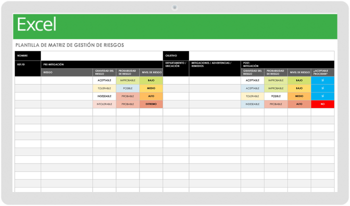 Matriz de Gestión de Riesgos