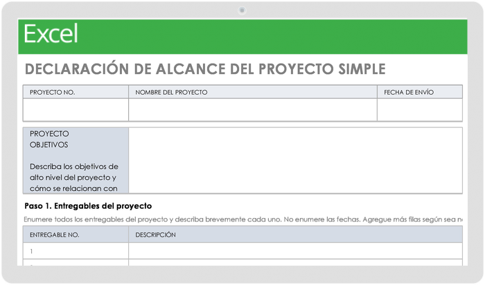 Declaración de Alcance Del Proyecto Simple